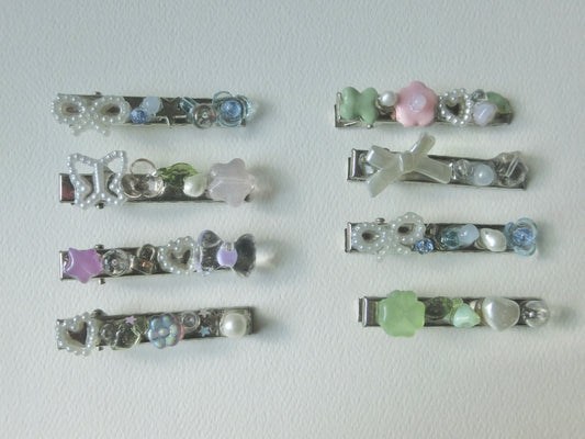 Beaded Hair Clips