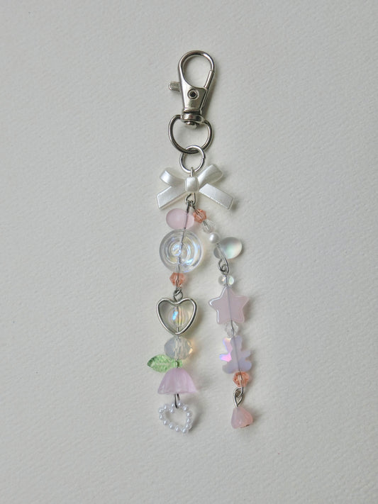 Pink Charm Keychain