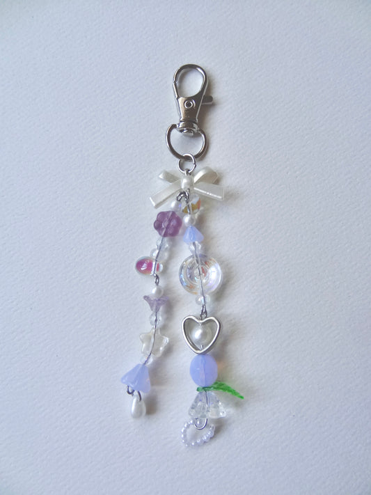 Purple Charm Keychain
