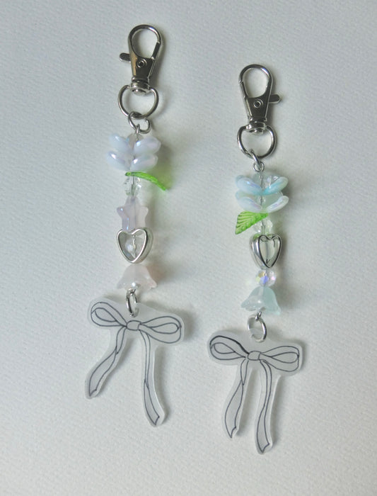 Ribbon Shrink Charm Keychain
